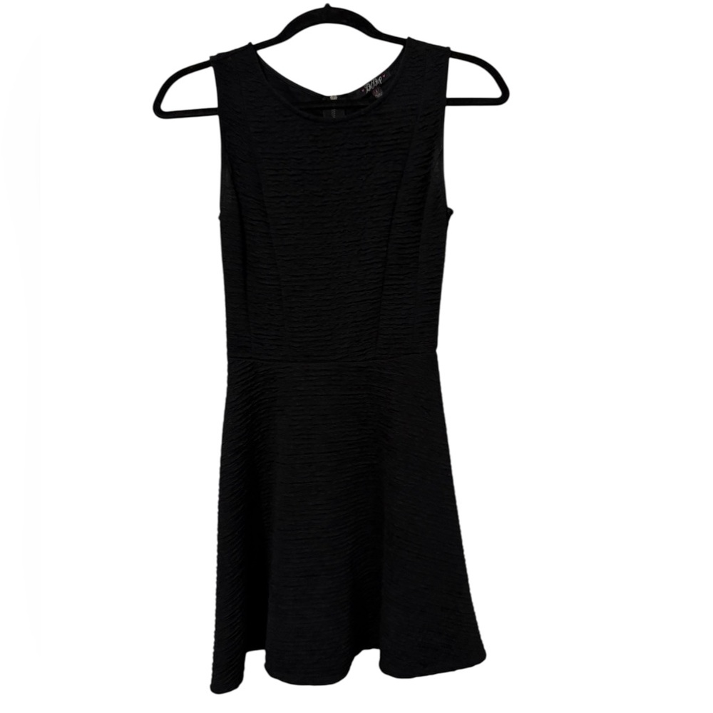 BeBop Black Textured Mini Dress (Size S)
